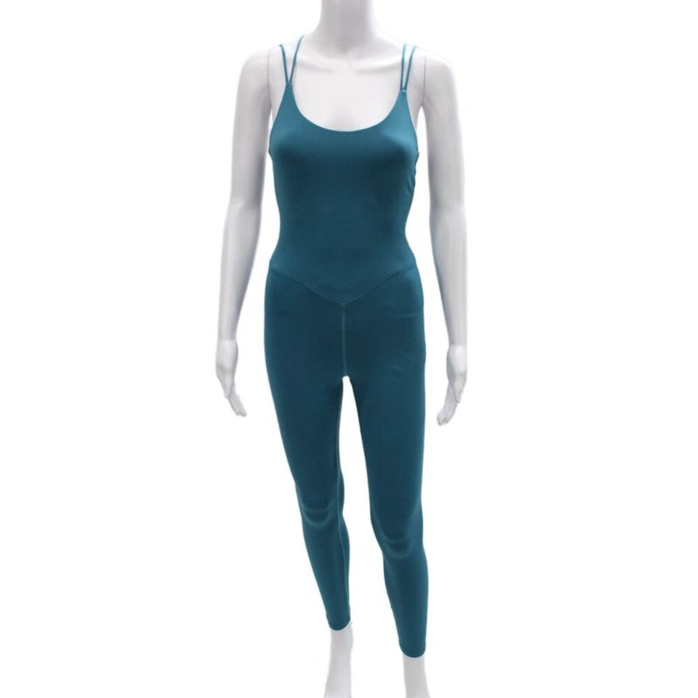 Carbon 38 Womens Blue Sleeveless Scoop Neck Unitard Size XS